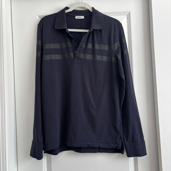 Bikkembergs Men’s Henley Long Sleeve Shirt Made in Turkey Sz M - Picture 1 of 12